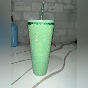 Starbucks Light Green Jeweled Cold Cup